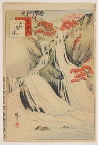 Kirifuri瀑布，1893年5月（彩色木版画） 作者 aka香义